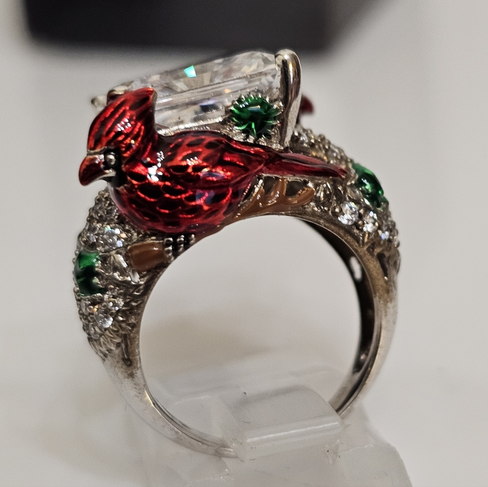 Rare VW 5 Carat Absolute Gemstone Cardinal Ring Sterling Silver Size 5! - Picture 2 of 10